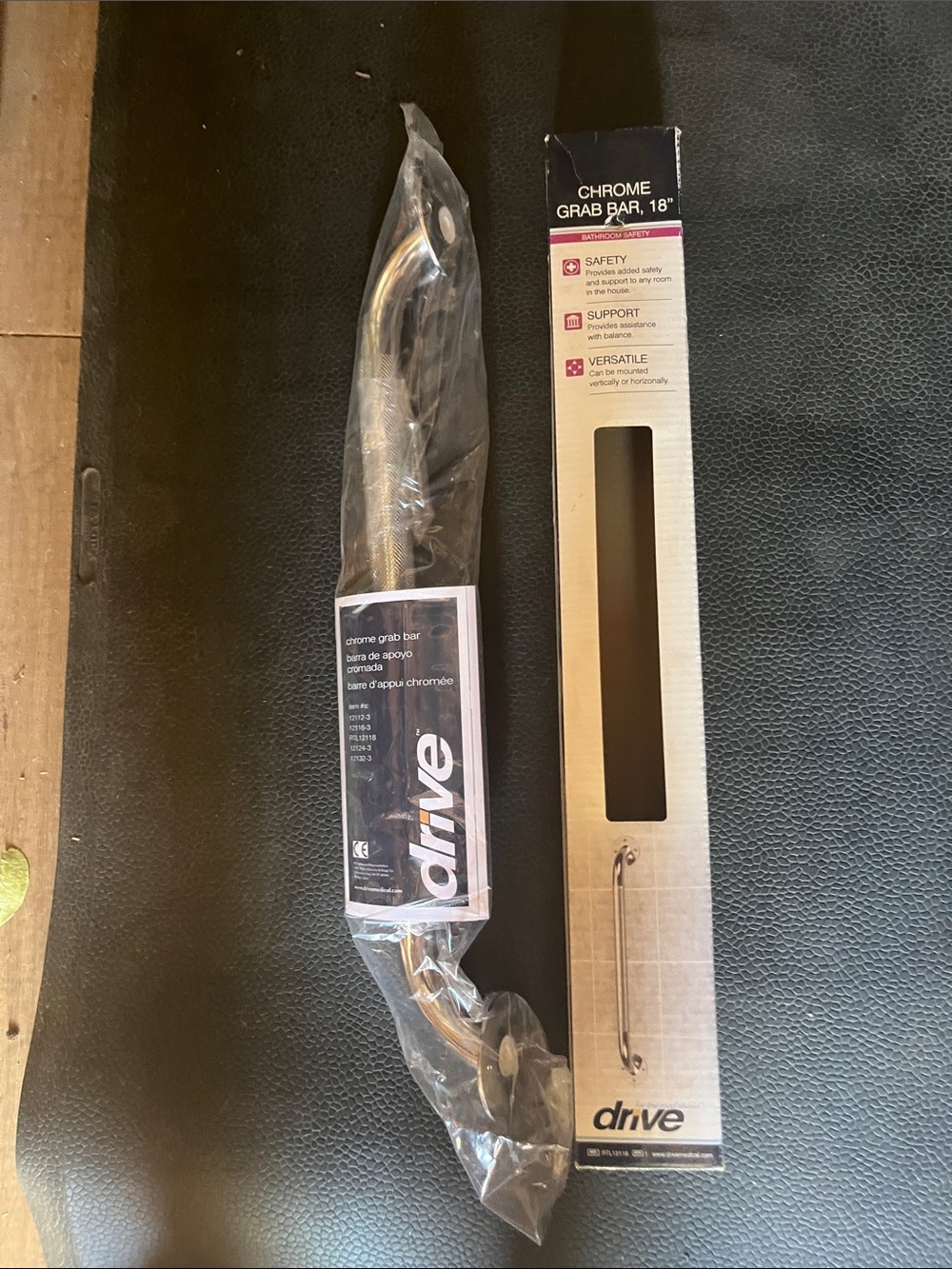 Drive Chrome Grab Bar 18"